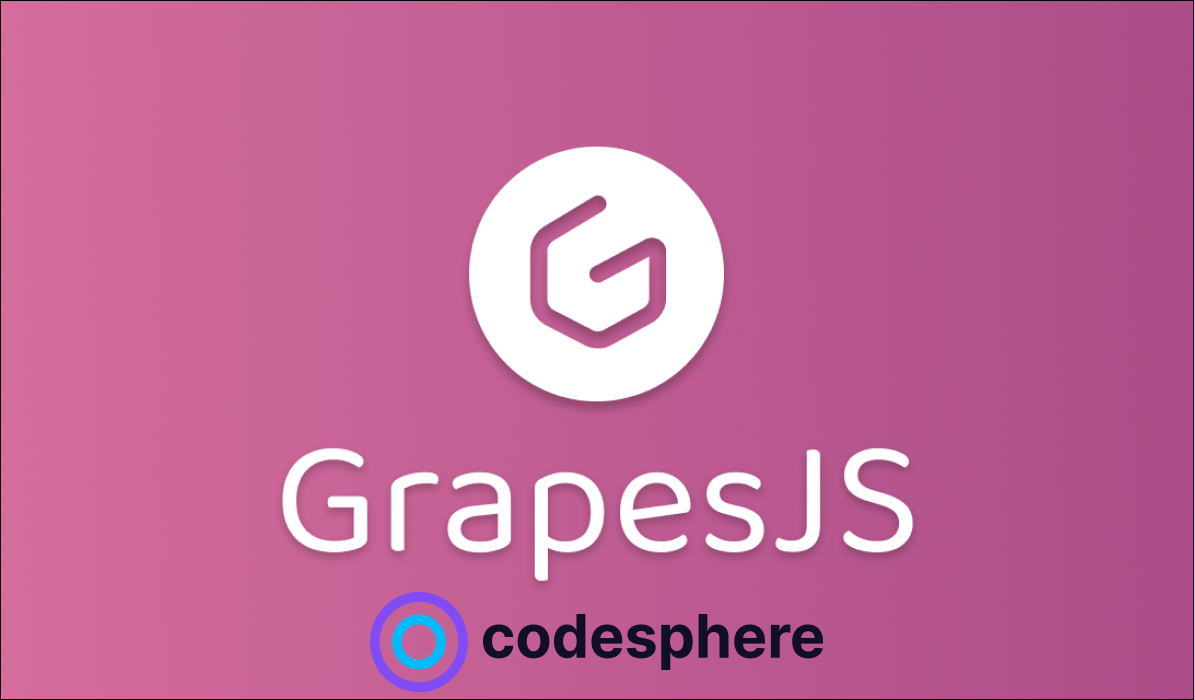 GrapesJS - Your Low-Code Webpage Builder on Codesphere