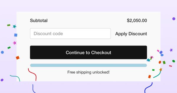 Interactive E-Com UI Tutorial: Animated Free Shipping Bar