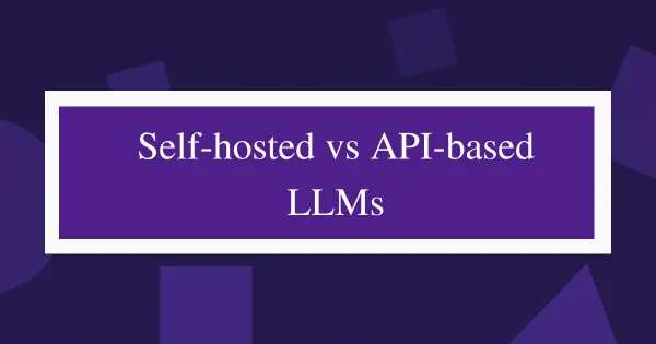 Self-hosted vs. API-based LLMs