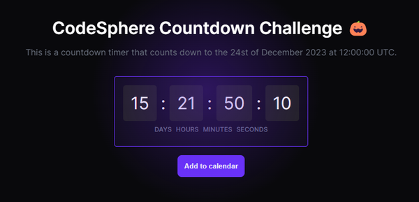 Building a Countdown Webpage for the Codesphere Hackathon